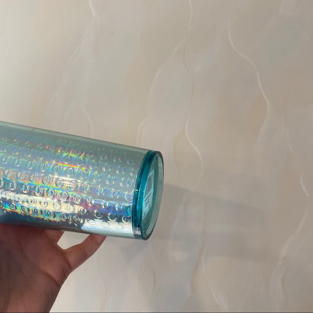 Starbucks Tumbler Bubble Iridescent Venti Mint NEW - Picture 4 of 5